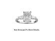Genuine 925 Sterling Silver Cubic Zirconia Engagement Ring