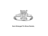 Genuine 925 Sterling Silver Cubic Zirconia Engagement Ring