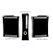 Solid State Black Design Xbox 360 Full Body Protector Skin Decal Sticker