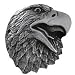 Proud Eagle Cabinet Knob, Antique Pewter