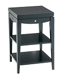 Adesso HX1132 Library Three-Tier Accent Table - Walnut-15