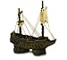 Ethical Aquarium Clipper Ship With Fabric Sail Small - 9045