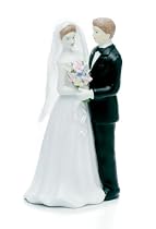 Weddingstar Small Bisque Bride & Groom Figurine