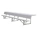 Aluminum 21ft Players Bench with Storage Shelf