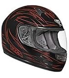 FiberGlass/Kevlar Motorcycle Helmet SNELL/DOT VegaTPinstripeRed