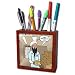 Rich Diesslins Funny General - Editorial Cartoons - Osama Bin Laden Hiding Place - Tile Pen Holders-5 inch tile pen holder
