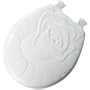 Mayfair 28EC Sculptured Molded Wood Toilet Seat with Lift Off Hinge, Round, White Wood