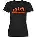FECHTEN EVOLUTION -Damen T-Shirt Schwarz / Orange Gr. XS