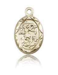 14kt Gold St. Michael the Archangel Medal