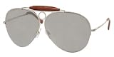 Polo Ralph Lauren - POLO RALPH LAUREN PH 3026Q 9035/6G SEND SILVER/SILVER MIRROR AVIATOR SUNGLASSES