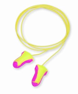 Howard Leight LL-30 Laser Lite Corded Foam Earplugs Box, 100 Pair