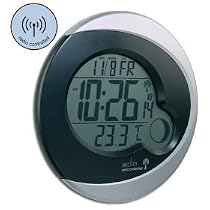 Pluto Radio Controlled LCD Wall Clock