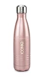 ICONIQ Stainless Steel Vacuum Insulated Water Bottle, 17 ounce (Rose Gold)