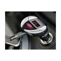 auvisio MP3-FM-Transmitter mit V8-Motoren-Sound & Carbon-Look