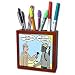 Londons Times Funny Society Cartoons - Gas Mask Use in Iraq - Tile Pen Holders-5 inch tile pen holder