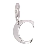 SilberDream Charms - Charm lettre C en argent pour charmes colliers bracelets boucles doreilles - Argent 925 Sterling - FC70C