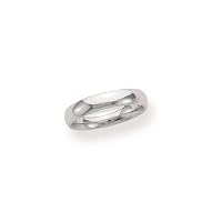 Men's 14k White Gold 5mm Comfort Fit Wedding Band Ring, Size 9