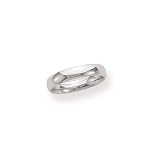 18k White Gold 5mm Comfort Fit Men's Wedding Band
