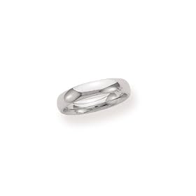 18k White Gold 5mm Comfort Fit Mens Wedding Band by Amazon.com Collection