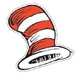 DR SEUSS THE CATS HAT CUT-OUTS