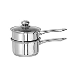 2-Quart 18/10 Stainless Steel Double Boiler Sauce Pan with Lid Set
