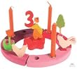 European Red and Pink Birthday Ring