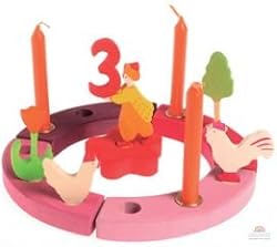 European Red and Pink Birthday Ring