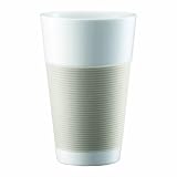 BodumCanteenPorcelainDoubleWallCoolerwithSiliconeGrip,OffWhite,Setof2