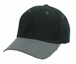Decky Plain Blank Baseball Hats Adjustable Velcro Caps (Many Colors Available)