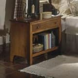 Crawford Furniture Shaker Chestnut One Drawer Night Stand