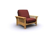 American Furniture Alliance Santa Barbara Metal/Wood Frame Junior Twin Chair, Golden Oak