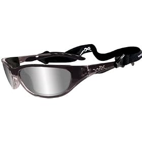 New Wiley-X AirRage 697 WileyX Sunglasses Polarized Silver Lens Crystal Metallic Frame
