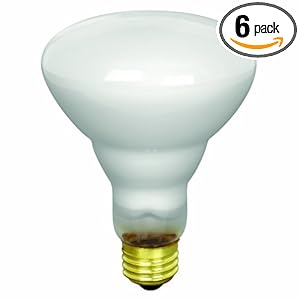 Feit Electric 65BR30/FL/MP-130 65-Watt BR30 Indoor Reflector Flood Light, White, 6 Pack