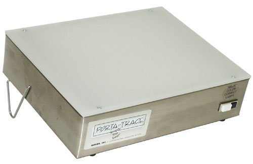 Porta-Trace 10 x 12 Stainless Steel Lightbox with Two 8 watt, 5000 K. Lamps.