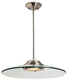 Martini Collection 19 inches wide Brushed Steel Ceiling Light