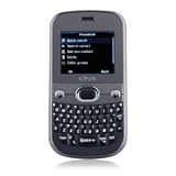 3288 quad band double carte clavier qwerty lampe de poche téléphone portable barre noire (2 Go Carte TF)