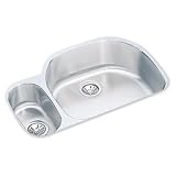 Elkay ELUH322110L Harmony Lustertone Undermount Sink, Stainless Steel