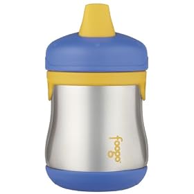 Thermos Foogo Leak-Proof SS 7 Ounce Sippy Cup, Blue, 9 Months