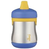 Thermos Foogo Leak-Proof SS 7 Ounce Sippy Cup, Blue, 9 Months ~ Thermos