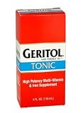 Geritol Tonic High Potency Multi Vitamin & Iron Supplement 4 oz