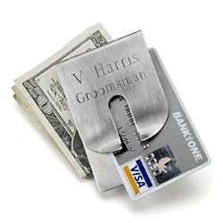 Personalized Harrison Clever Money Clip Wallet