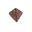 Chessex Scarab 16mm Blue Blood with gold d4 Dice