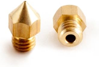 .25mm 2 Pack - Universal 3D Printing Brass Nozzle Print Head, Makerbot, MBE, Kossel, Prusa, Mendel