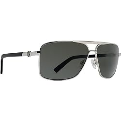 VonZipper Metal Stache Men's Fashion Sunglasses - Silver/Grey