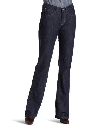 Wrangler Women's Aura From The Women at Wrangler Slender Stretch Jean, Blue, 10 Tall