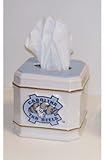 NCAA North Carolina Tar Heels Ceramic Tissue Box Cover