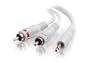 Cables To Go 12-Foot/3.5-mm Male to 2 RCA Type Male Audio Y-Cable for iPod (White)