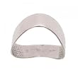 Solid 10K White Gold Thumb Ring Band - Wide Smooth Finish