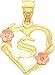 31ZuIUASOEL. SL75  14K Two Tone Gold Initial S Heart Charm