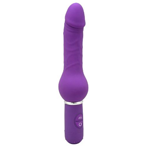 Utimi 10-frequency Silicone Dildo Vibrator (Purple 2#)